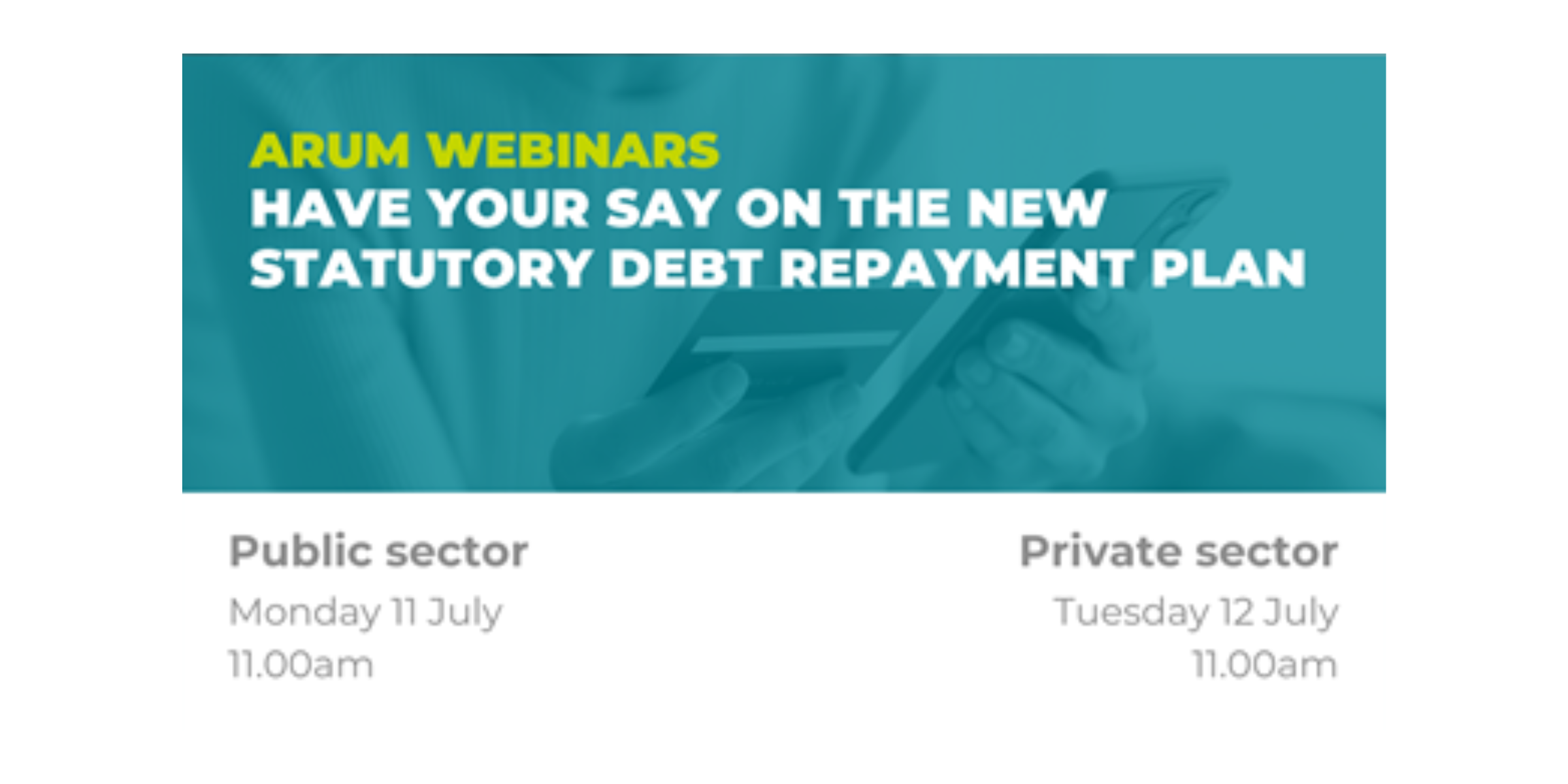 Government’s Statutory Debt Repayment Plan (SDRP)