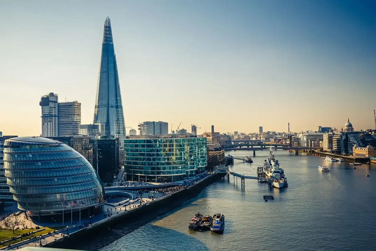 Tower Bridge and City Hall in London